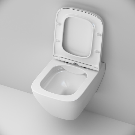Подвесной унитаз безободковый Am.Pm Spirit 2.0 C701701SC с крышкой