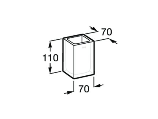 Стакан Roca Ice 816860012