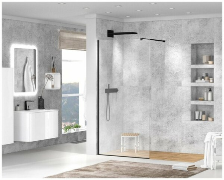 Душевая перегородка 130 см CEZARES LIBERTA LIBERTA-L-1-130-C-NERO