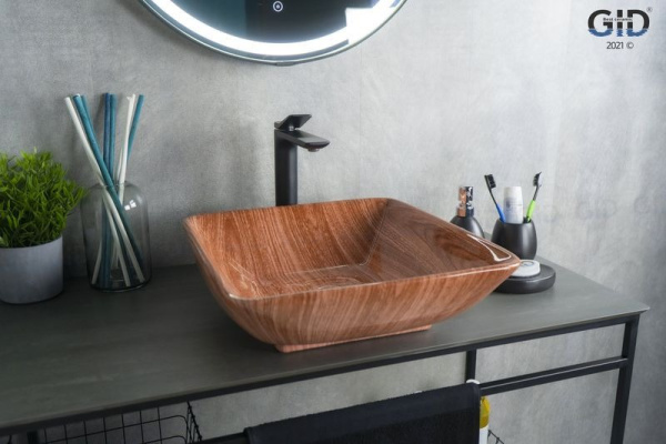 Раковина накладная (41,5х41,5) Gid Mnc180