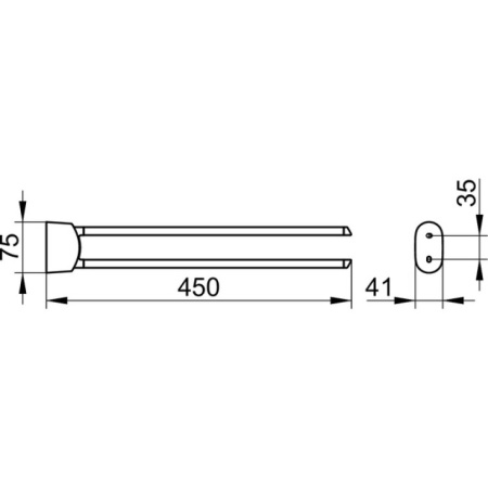 Полотенцедержатель Keuco Elegance 11618010000