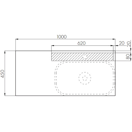 Тумба с раковиной Aquaton Мишель 100 1A2773K2MIX30