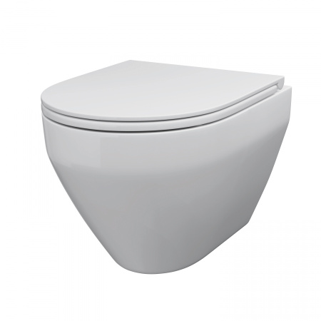 Подвесной унитаз безободковый с сиденьем микролифт Am.Pm Spirit 2.0 C701700SC