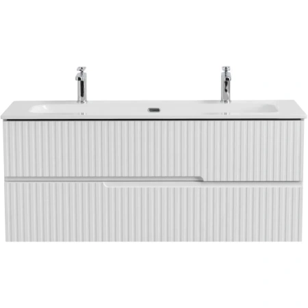 Тумба под раковину Cezares DUET-N-1200-2C-SO-FBS-P Ясень белый софт