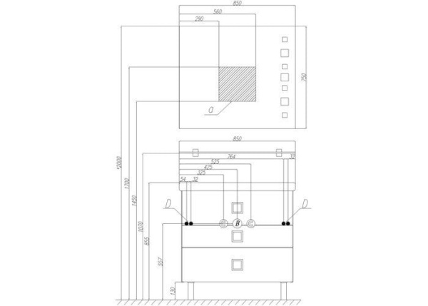 Тумба с раковиной Акватон Стамбул 85М 1A1459K0ST560