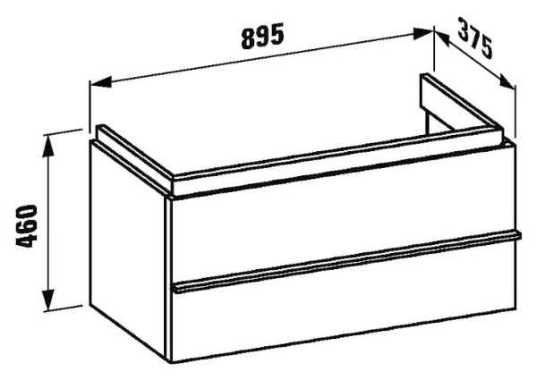 Тумба для раковины Laufen Palace 4.0125.2.075.475.1