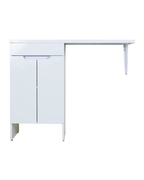 Тумба напольная с левой раковиной 120 см под стиральную машину Orange Sistema STD-120TUW+RAL  белый