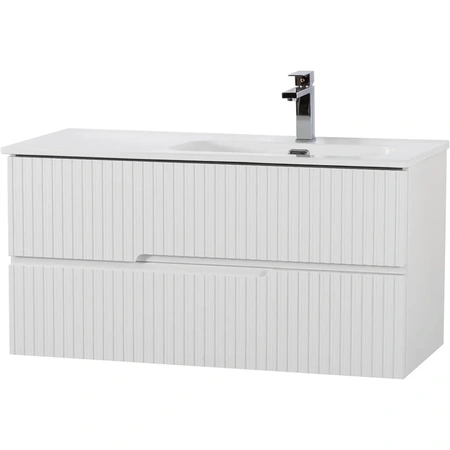 Тумба под раковину Cezares DUET-N-1000-2C-SO-BL-R Bianco Lucido