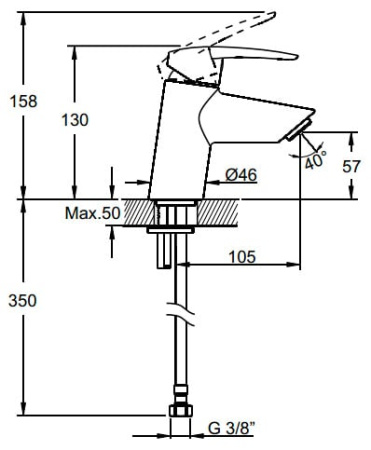 Комплект смесителей 3 в 1 VITRA DYNAMIC S A49152EXP