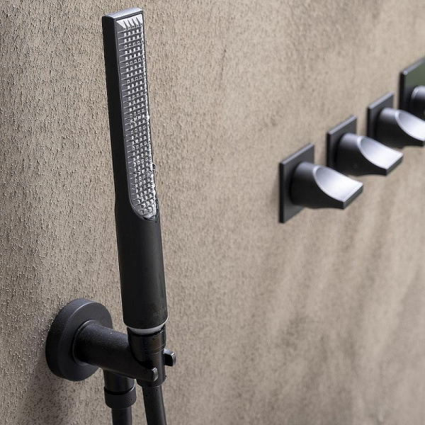 Душевой набор Bossini Apice CE3004C.073 черный матовый