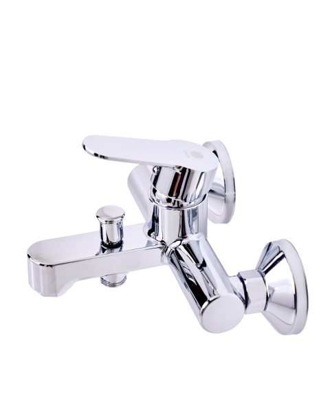 Смеситель для ванны однорычажный полимерный OneLife P07-100cr хром