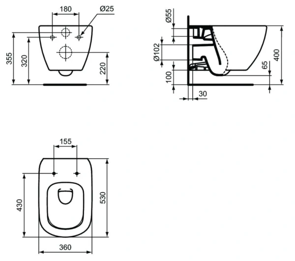 Унитаз Ideal Standard V0004D