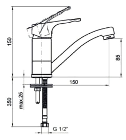 Смеситель для раковины Mofem JUNIOR 150-0059-30