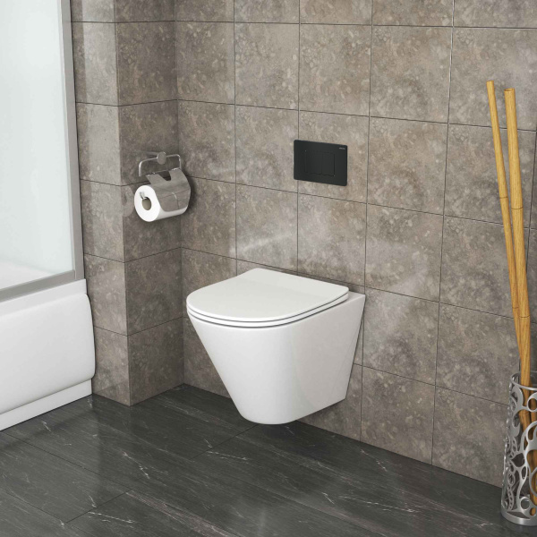 Унитаз подвесной безободковый Grossman  GR-4477S с сиденьем микролифт