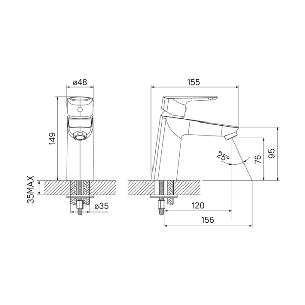 Смеситель для раковины IDDIS Vibe (VIBSB00i01)