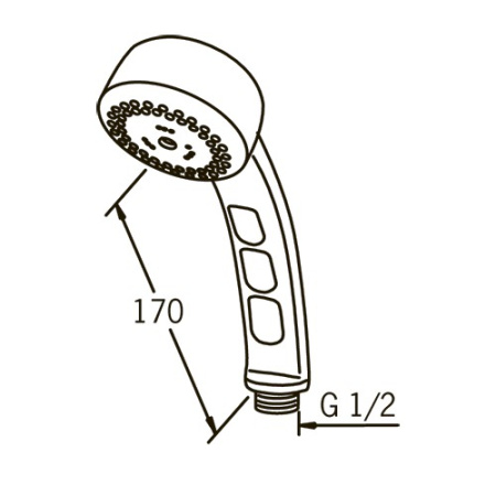 Душевая лейка Oras Sensiva 313 Душевая лейка Oras Sensiva 313