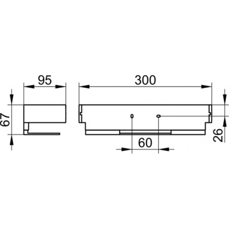Полочка Keuco Edition 11, 11158010000