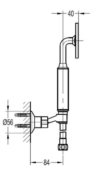 Душевой набор Cezares Eco ECO-KD-NOP