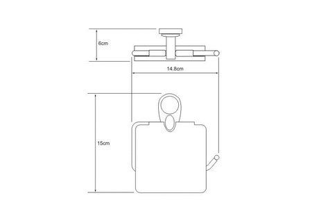 Держатель туалетной бумаги с крышкой WasserKRAFT Main 9225