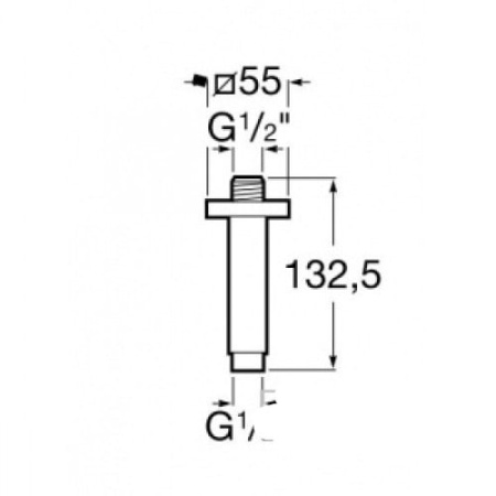 Держатель для верхнего душа Roca A5B1050C00