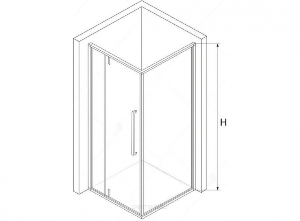 Душевой уголок RGW SV-34-В (SV-03B+Z-02-B) 06323400-14