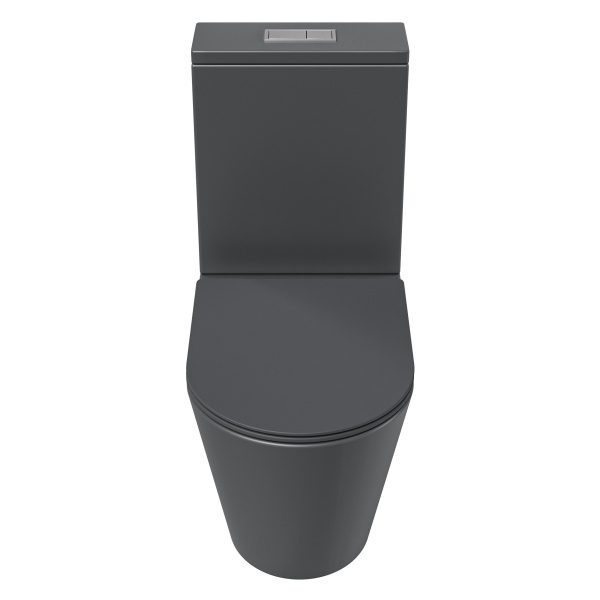 Унитаз напольный безободковый Grossman  GR-4458GMSQ с сиденьем микролифт