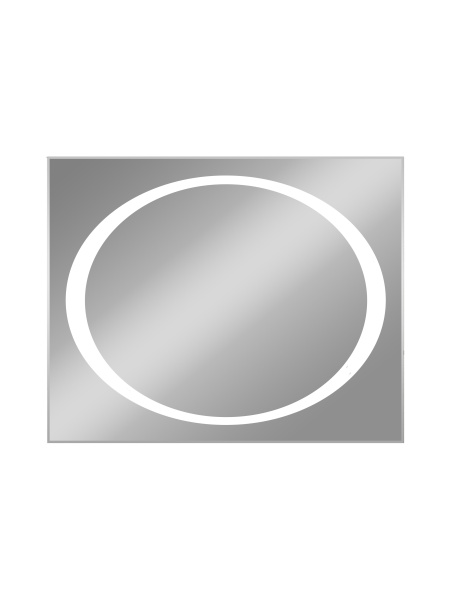 Зеркало подсветкой (80x60) Continent Россо Люкс ЗЛП156