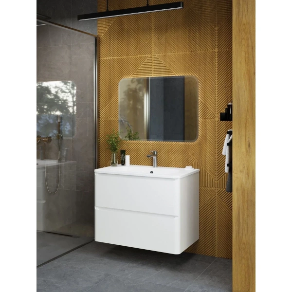 Тумба без раковины Art&Max Sanremo AM-Sanremo-800-2C-SO-BL белый глянец