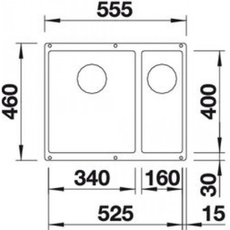 Кухонная мойка Blanco Rotan 340/160-U 523077