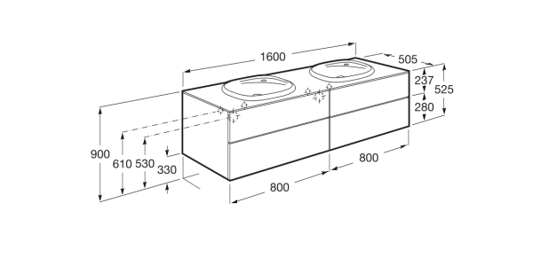 Тумба под раковину Roca Beyond 851418402