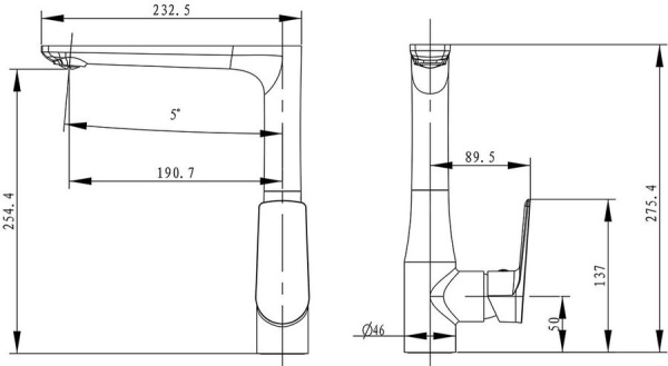 Смеситель для кухонной мойки  KAISER Atrio (60044)