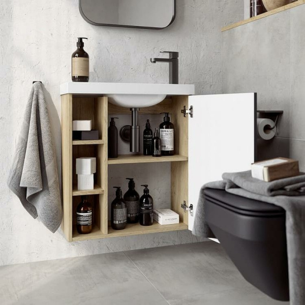 Корпус тумбы Aqwella Alba (60 см) ALB0106LDD