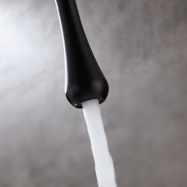 Смеситель для раковины Bronze de Luxe Scandi высокий черный 9015B Смеситель для раковины Bronze de Luxe Scandi высокий черный 9015B