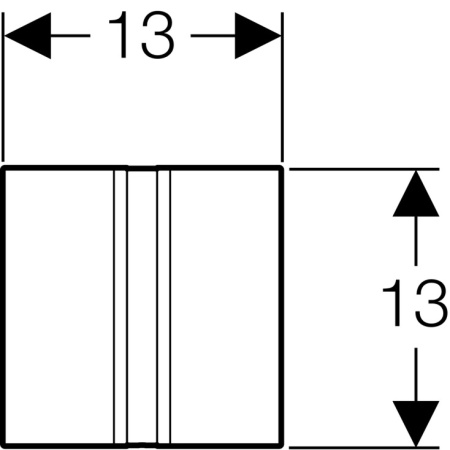 Система электронного управления смывом писсуара Geberit 50: Красное золото / Матированный, с легкоочищаемой поверхностью 116.026.QB.1