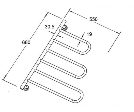 Полотенцесушитель Zorg AZR HT-05 BR