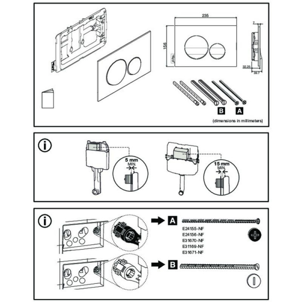 Комплект унитаза с инсталляции Jacob Delafon Odeon Rive Gauche E21745RU-00