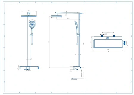 Душевая система Arrow AMG13GH872U1CP хром