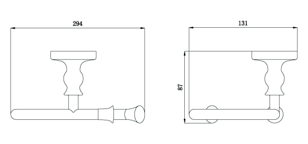 Держатель туалетной бумаги RUSH Crete CR35110