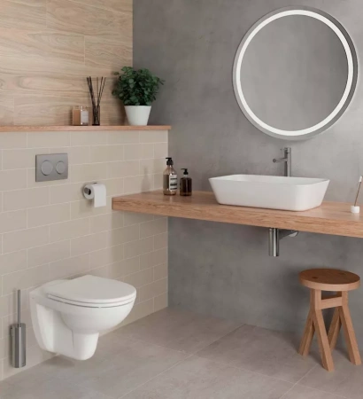 Унитаз подвесной VitrA S10 Spinflush + сиденье с микролифтом, инсталляция и панель управления, 9842B003-7206