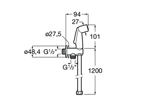 Гигиенический душ Roca Be-Fresh Go аква-стоп 5B9230C00