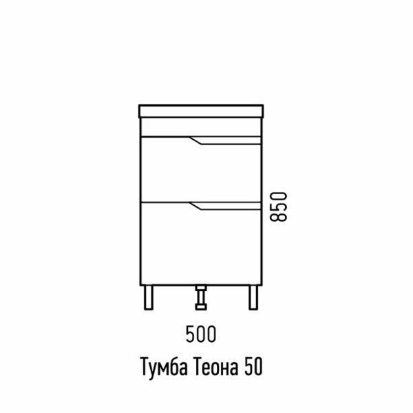 Тумба напольная Corozo Теона 50 Z2 SD-00001511
