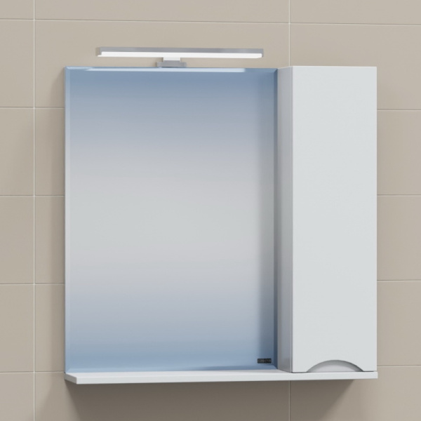 Зеркальный шкаф (70х72)  Санта Сатурн 70 700274