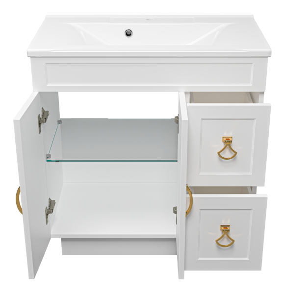 Тумба под раковину Misty Амбра 80  П-Амб0080-011-2Я