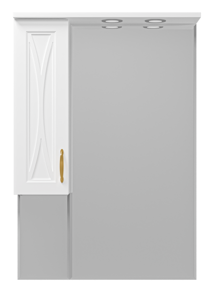 Зеркало-шкаф (69х100) Misty Амбра 70 левый П-Амб0270-0322ЯЛ