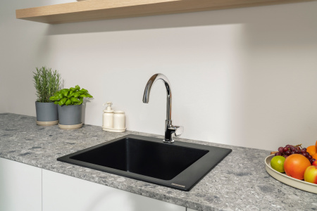Смеситель для кухни однорычажный Hansgrohe Vernis Blend M35 71870000 хром 