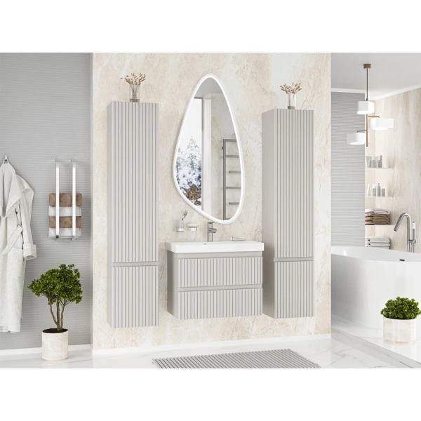 Тумба под раковину 70 Brevita Victory  VIC-09070-0302Я без раковины, серый кашемир