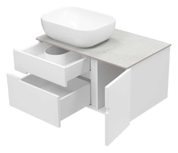 Тумба под раковину Misty Роял 80 П-Роя-01080-011П2Я