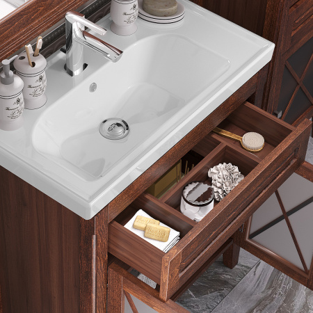 Тумба под раковину Opadiris Палермо 80  00-00002354 светлый орех (без раковины)