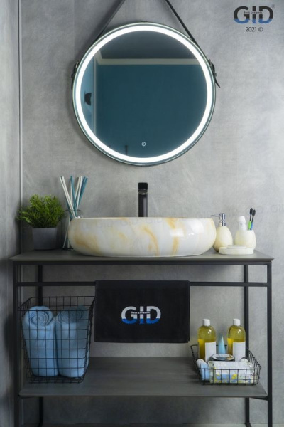 Раковина накладная (60х41) Gid Mnc166