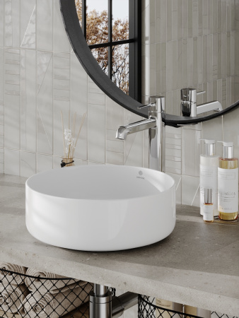 Раковина накладная (36х36) Orange  B09-360W белый глянец